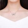 Mother Gifts from Daughter 925 Sterling Silver Infinity Mama Elephant Necklace Jewelry Christmas Birthday Gifts for Mom Women