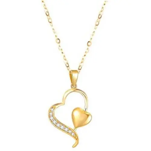 14k Yellow Gold Diamond Heart Pendant Necklace for Women, Fine Anniversary Jewelry for Wife/Girlfriend, Love Gifts for Her (0.1ct), 16+1+1 Inch 14k Yellow Gold Diamond Heart Pendant Necklace for Women, Fine Anniversary Jewelry for Wife/Girlfriend, Love Gifts for Her (0.1ct), 16+1+1 Inch