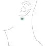 Bali Style Stabilized Turquoise Heart Shape Fish Hook Drop Earrings For Women Scroll Filigree 925 Sterling Silver Bali Style Stabilized Turquoise Heart Shape Fish Hook Drop Earrings For Women Scroll Filigree 925 Sterling Silver