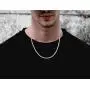 Savlano 925 Sterling Silver 4mm Solid Italian Rope Diamond Cut Twist Link Chain Necklace with Gift Box for Men & Women - Made in Italy Savlano 925 Sterling Silver 4mm Solid Italian Rope Diamond Cut Twist Link Chain Necklace with Gift Box for Men & Women - Made in Italy