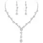 ABDOT Clear Rhinestone Bridal Jewelry Sets for Women Crystal Necklace Earrings Bracelet Set Silver-Tone Wedding Bridal Bridesmaid Gifts fit with Wedding Dress ABDOT Clear Rhinestone Bridal Jewelry Sets for Women Crystal Necklace Earrings Bracelet Set Silver-Tone Wedding Bridal Bridesmaid Gifts fit with Wedding Dress
