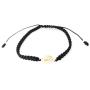 St Benedict Goldtone Medal String Macrame Bracelet, Assorted Colors