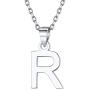 ChicSilver Initial Necklace 925 Sterling Silver Dainty Small Letter Pendant Personalized 26 Alphabet Necklace for Women, 18 Inch Chain (with Gift Box)