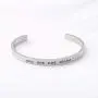 WUSUANED Friendship Bracelet You are Not Alone Cuff Bracelet Inspirational Quote Jewelry Encouragement Gift for Best Friend WUSUANED Friendship Bracelet You are Not Alone Cuff Bracelet Inspirational Quote Jewelry Encouragement Gift for Best Friend