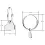 SolidSilver - Sterling Silver Dangle Heart Charm Endless Hoop Earrings | Sterling Silver or Yellow Gold Dipped