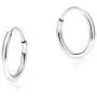 SOLIDGOLD - 14K Endless Gold 10-20mm Infinity Hoop Sleeper Earrings | Yellow, Rose & White Gold SOLIDGOLD - 14K Endless Gold 10-20mm Infinity Hoop Sleeper Earrings | Yellow, Rose & White Gold