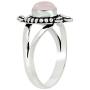 Sterling Silver Plated Genuine Gemstone Round Shape Handmade Solitaire Rings