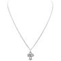 Rosemarie Collections Small Religious Four Way Cross Pendant Necklace 18''