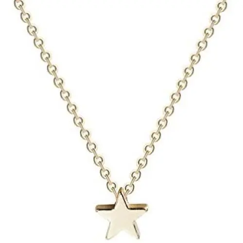 Fettero Tiny Gold Star Choker Necklace 14K Gold Filled Charm Small Star Pendant Necklaces Jewelry for Women
