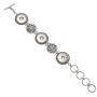 LEGENSTAR Vintage Adjustable Bangles Interchangeable 3 Holes Fit 18-20 mm Snap Button Bracelets for Women DIY Jewelry