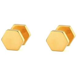 Stainless Steel Geometric Shape Classical Simple Plain Stud Earrings