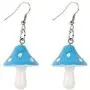 ZRosse 5 Pairs Cute Sweet Fresh Handmade Plastic Simulation Mushroom Dangle Drop Earrings Multicolor Creative Fashion Jewelry for Women and Girl