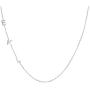 AILIN Jewelry Personalized Sideways Initial Necklace 925 Sterling Silver Custom Initial Necklace A to Z Letters for Women Silver Rose Gold Plated Gold Plated