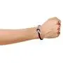 Infinity Love Knot Bangle Bracelet for Women for Girlfriend Two Tone Black Genuine Leather Silver Tone Stainless Steel Infinity Love Knot Bangle Bracelet for Women for Girlfriend Two Tone Black Genuine Leather Silver Tone Stainless Steel