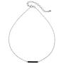GemStar USA Sterling Silver Colored Enamel Bar Dainty Choker Necklace for Women Girls