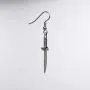 Gothic Dagger Sword Pirate Medieval Renaissance Silver Finish Dangle Earrings Gothic Dagger Sword Pirate Medieval Renaissance Silver Finish Dangle Earrings