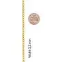 LIFETIME JEWELRY 3mm Thin Flat Cuban Link Chain Necklace 24k Real Gold Plated