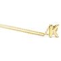 Me Plus Petite Initial Letter Alphabet Pendant Charm Gold Dipped Necklace Gold Silver Rosegold (23 Letters)