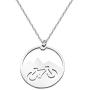 BAUNA Mountain Bike Necklace Travel Accessories Sport Pendant for Cyclist Cycling Lovers Mountain Enthusiasts