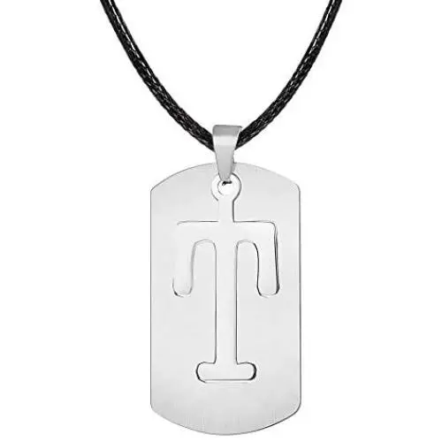Qermolas Dog Tag Pendant Necklace with Initial Alphabet 26 Letters Chain in Stainless Steel Qermolas Dog Tag Pendant Necklace with Initial Alphabet 26 Letters Chain in Stainless Steel