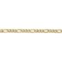 14k Yellow Gold 3.5mm Figaro Chain Necklace - with Secure Lobster Lock Clasp