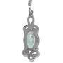 Silvershake 9x7mm Oval Shape 925 Sterling Silver Triquetra Celtic Knot Dangle Hook Earrings