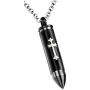 MEMORIALU Celtic Cross Bullet Urn Necklaces for Ashes Cremation Jewelry Keepsake Memorial Pendant