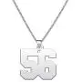 YSAHan Personalized Lucky Number Necklace Custom Made Number Stainless Steel Pendant for Women Girls YSAHan Personalized Lucky Number Necklace Custom Made Number Stainless Steel Pendant for Women Girls