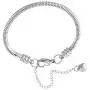 JMQJewelry Heart Charm Bracelet for Bead Charms Stainless Steel Snake Chain Women Men Girl Jewelry