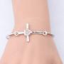 BAUNA Mustard Seed Faith Gift Matthew 17:20 Bible Verse Charm Bangle Christian Inspirational Jewelry for Women