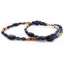 Masha Sterling Silver Necklace Made in USA - Exclusive Southwestern Handmade Jewelry, 1 Strand 19'' in Length