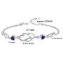 Nobranded SUNCHIO S925 Sterling Silver Bracelet for Women, 8-9 Inches Adjustable Infinite Charm Double Heart Wrist Chain,Gift for Women Anniversary