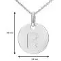 925 Sterling Silver Round Disc Alphabet Letter A-Z Initial Pendant Necklace Rolo chain 18'' 925 Sterling Silver Round Disc Alphabet Letter A-Z Initial Pendant Necklace Rolo chain 18''