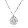 YOUCANDOIT2 Sunflower Garden Flowers Y Necklace Gardener Jewelry Stainless Steel Heart Shaped Initial Letters A-Z