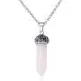 Natural Amethyst Healing Pendant Necklace,Chakra Stone Gemstone Crystal Pendants Calming Energy Jewelry Necklace for Women Ladies Girls Natural Amethyst Healing Pendant Necklace,Chakra Stone Gemstone Crystal Pendants Calming Energy Jewelry Necklace for Women Ladies Girls