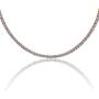 JINAO ICED Out 18K Gold Plated Iced Out Lab Simulated Diamond Classic Tennis Chain Necklace for Men Women