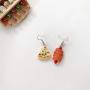 JOYID Cute Food Imitate Hamburger Banana Donut Ice Cream Dangle Stud Earrings Resin for Women Girls Jewelry (4pairs Bread)