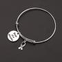 Mom of a Warrior Bracelet Inspirational Cancer Awareness Motivation Gifts