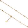 YIBA Choker Necklace 18K Gold Plated Chain Tiny Beaded Choker Satellite Bead Jewelry Gift for Women and Girl Chain (18k Gold Plated)