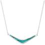 Silpada Reversible Boomerang Compressed Turquoise Necklace in Sterling Silver