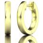 ALEVIRA 14K White and Yellow Gold-Plated Earrings - Ear Hoop Huggies for Women with Jewelry Box