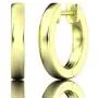 ALEVIRA 14K White and Yellow Gold-Plated Earrings - Ear Hoop Huggies for Women with Jewelry Box