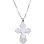 TEAMER Cross Necklace Russian Orthodox Crucifix Eastern Church Necklace Men Religious Jewelry