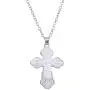 TEAMER Cross Necklace Russian Orthodox Crucifix Eastern Church Necklace Men Religious Jewelry