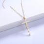 YBMYCM 2021 Cross Necklace for Women, Faith Cross Necklace Hope Strength Blessed Pendant Necklace Christian Religious Jewelry Inspirational Gifts for Women