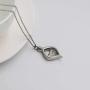 Cremation Necklace Memorial Jewelry Stainless Steel Crystal Pendant Locket Keepsake Urn Necklace for Ashes