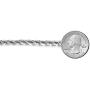 Savlano 925 Sterling Silver 6mm Solid Italian Rope Diamond Cut Twist Link Chain Necklace with Gift Box for Men & Women - Made in Italy