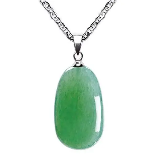 iSTONE Gemstone Crystal Necklace for Women Healing Stone Pendant Jewelry for Men Pendulum Divination Energy Healing Crystals Chakra Stones Necklace (20 Inches Stainless Steel Chain) iSTONE Gemstone Crystal Necklace for Women Healing Stone Pendant Jewelry for Men Pendulum Divination Energy Healing Crystals Chakra Stones Necklace (20 Inches Stainless Steel Chain)
