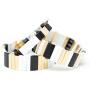 Cedar & Ink Enamel Tile Stackable Bracelet - Stretch Tila Color Block - Rectangle Square Dome Oval Arrow