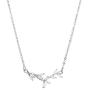 SWEETV Crystal Wedding Bridal Backdrop Necklace for Brides, Cubic Zirconia Vine Dainty Back Pendant Necklace for Women, Bridesmaid Gift